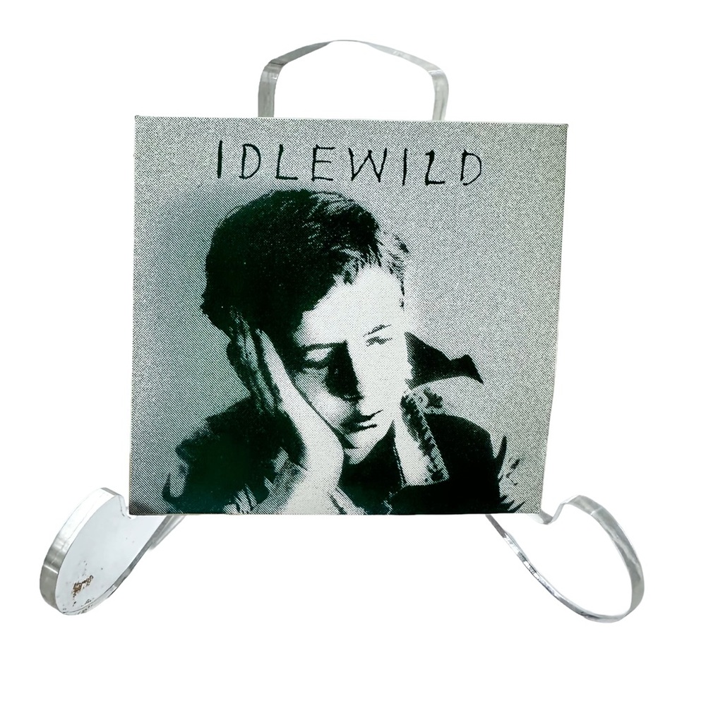 Vintage Idlewild The Remote Part Sticker Olive Green White Vinyl Scottish Indie